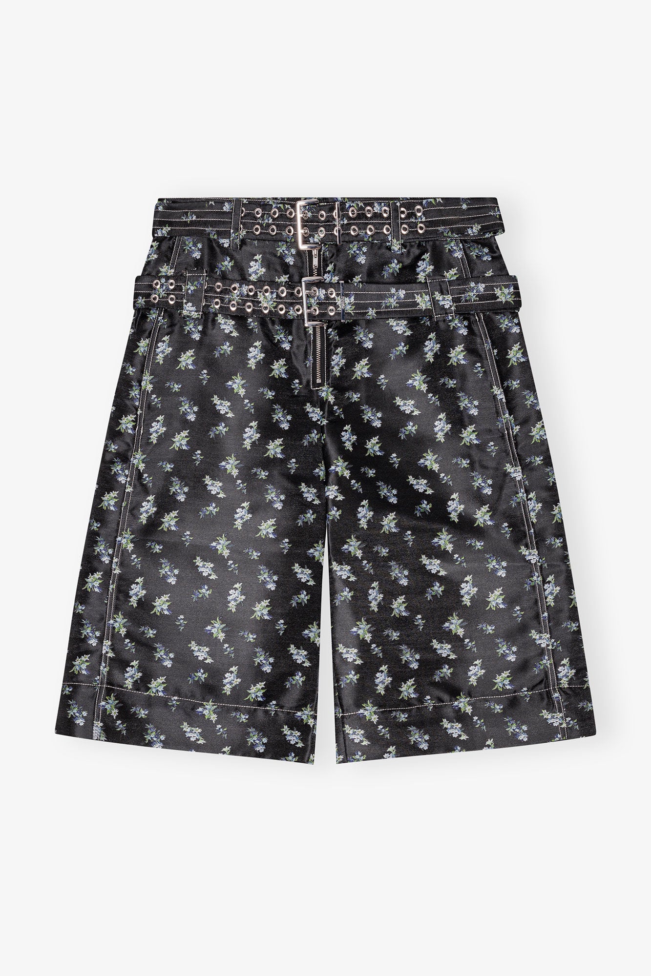 Floral Jacquard Shorts