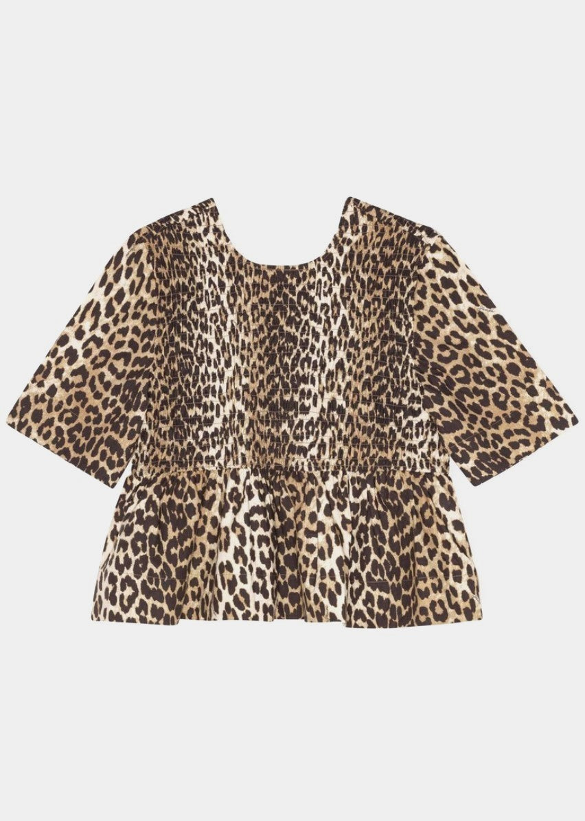 Leopard Smock Blouse