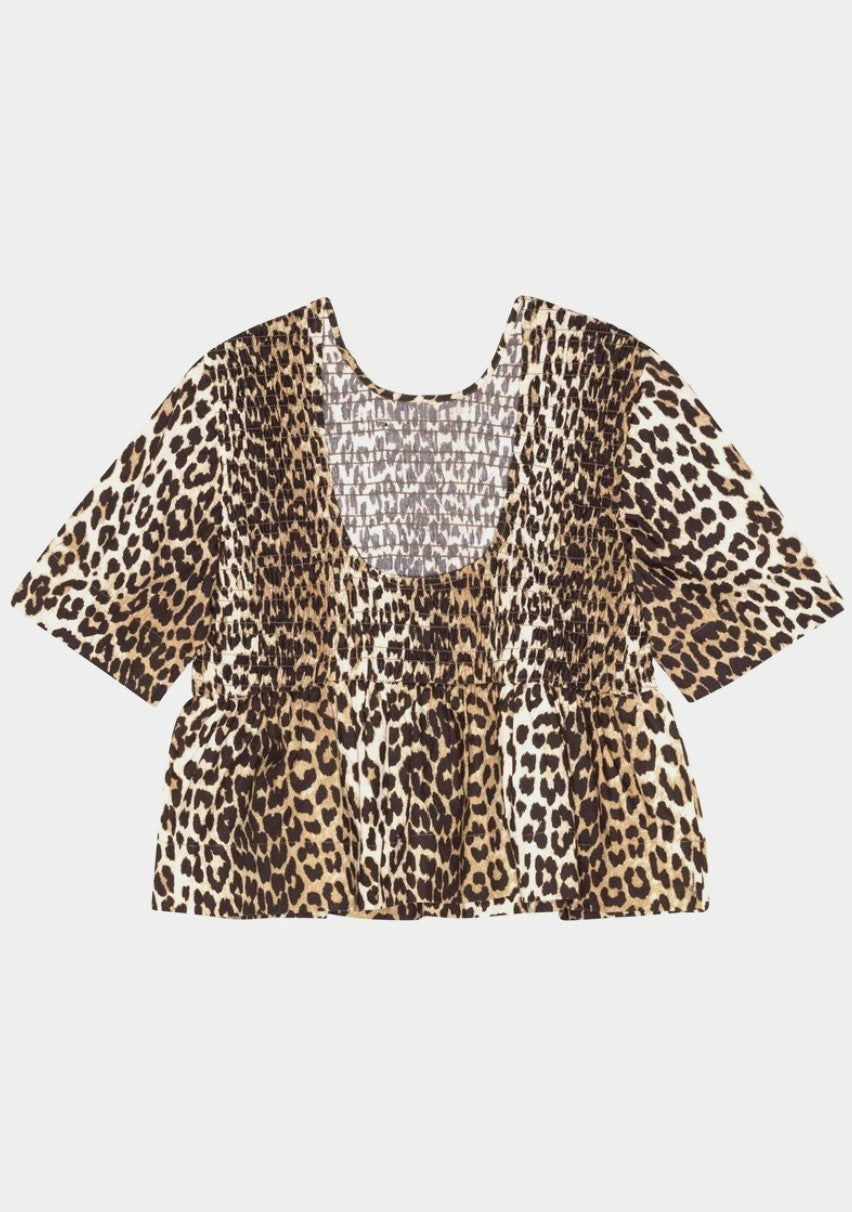 Leopard Smock Blouse
