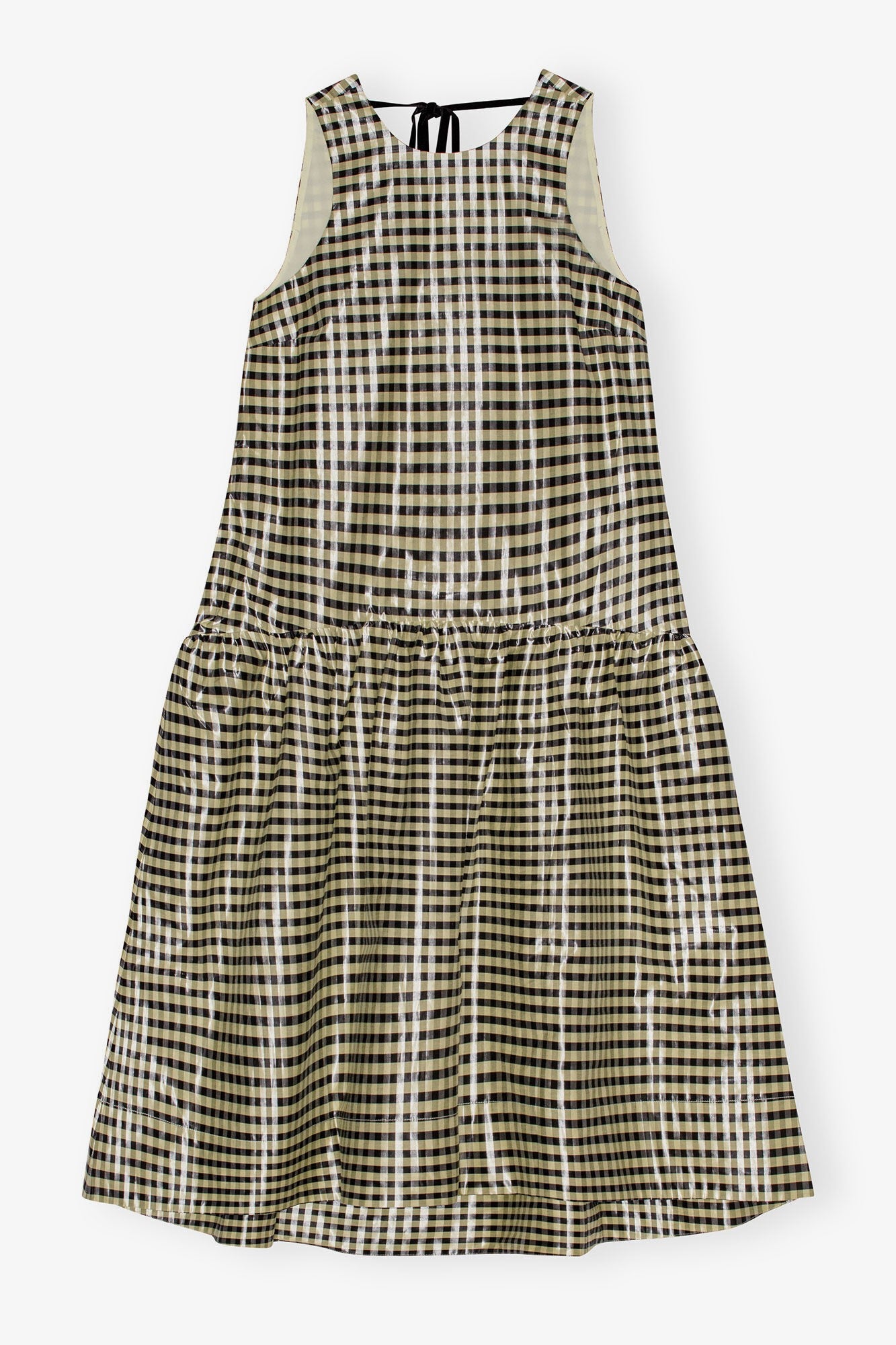 Shiny Check Dress