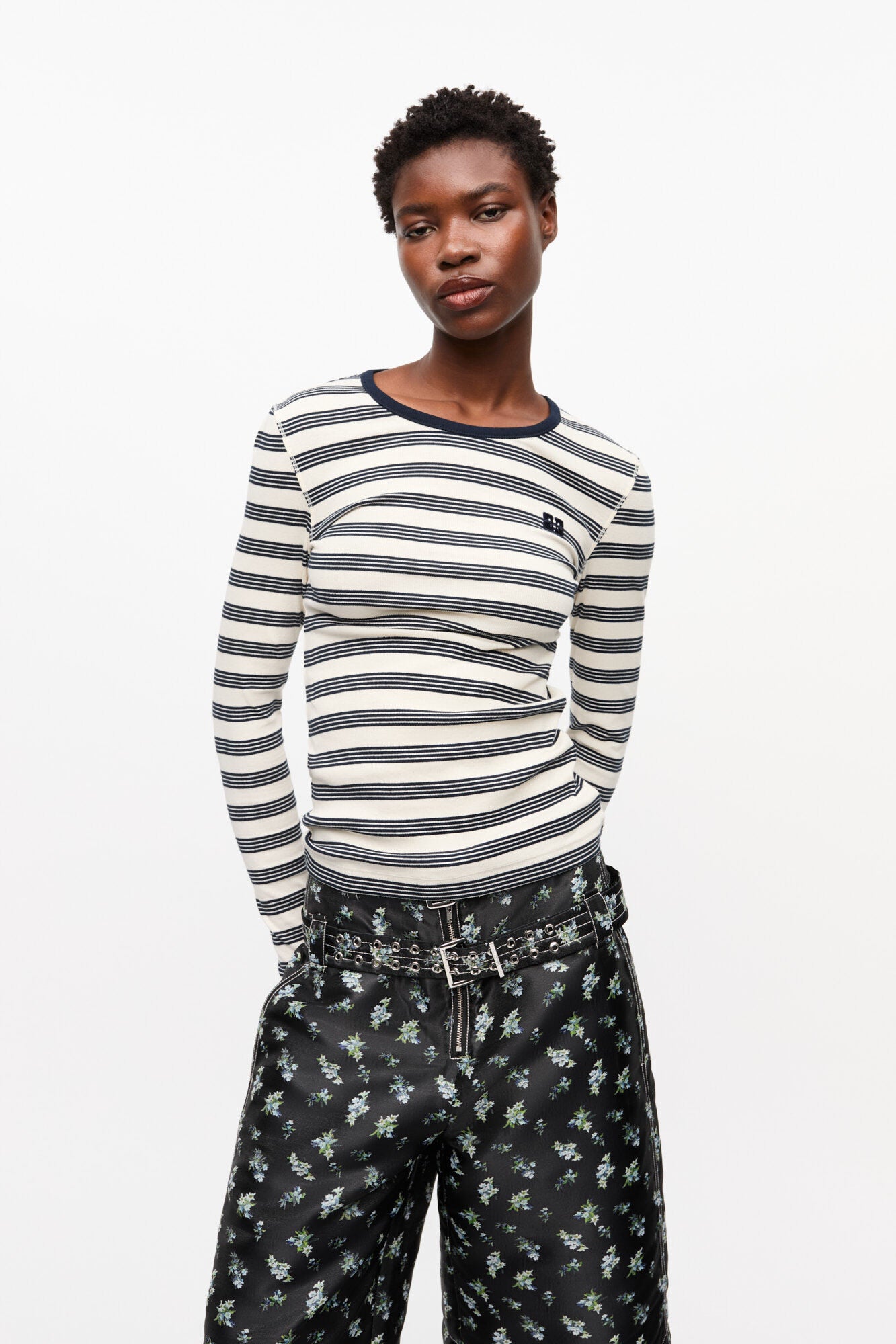 Striped Soft Rib Tee