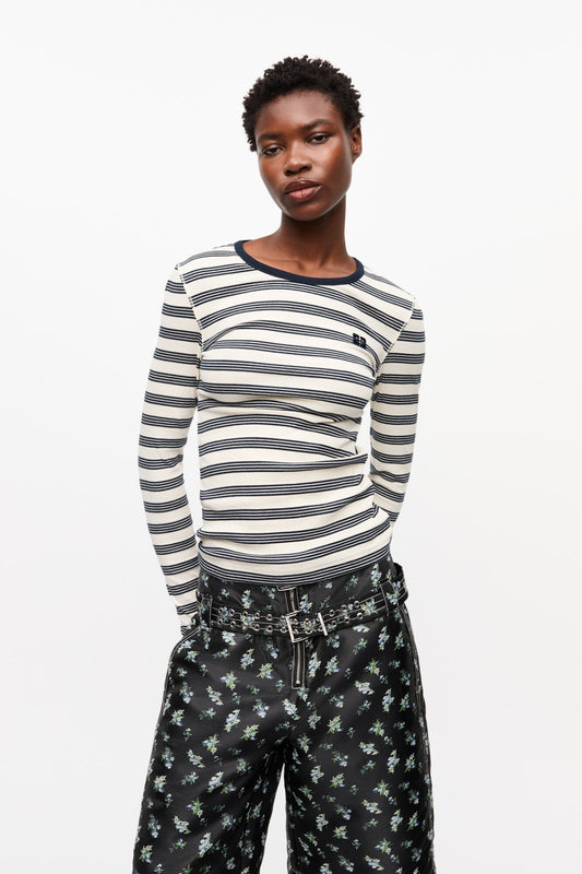 Striped Soft Rib Tee