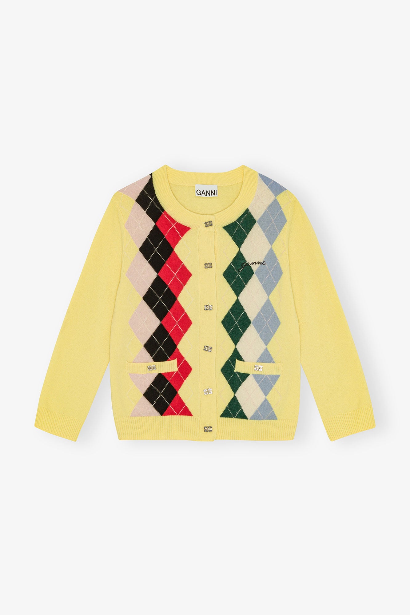 Yellow Check Cardigan