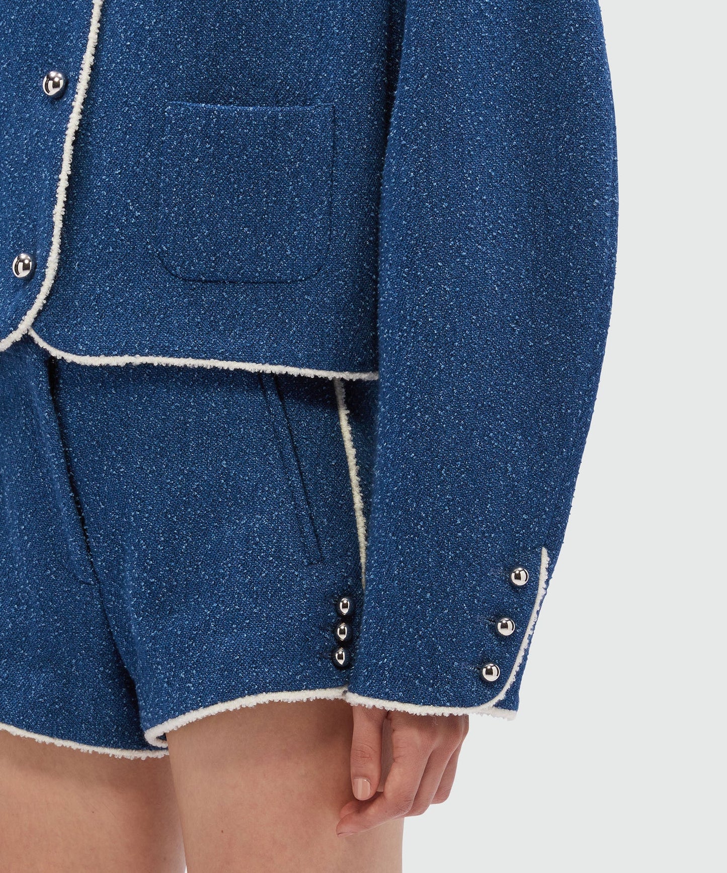 Bouclé tweed blazer