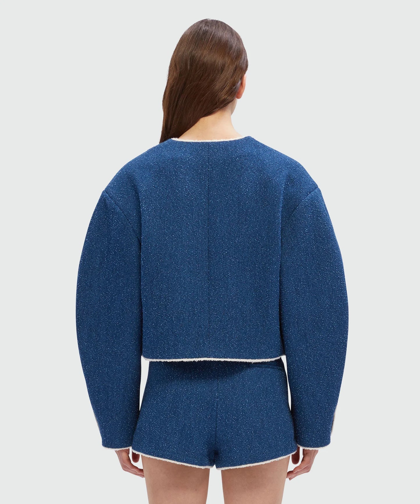 Bouclé tweed blazer