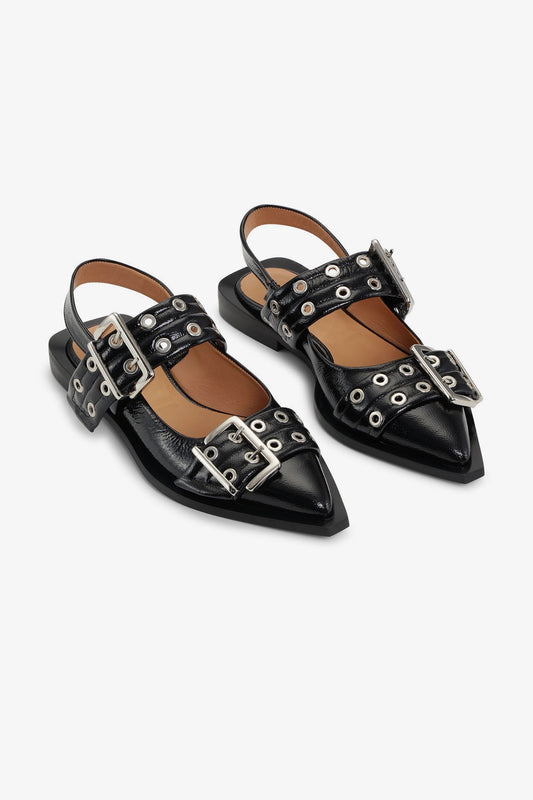 Chunky Buckle Ballerina