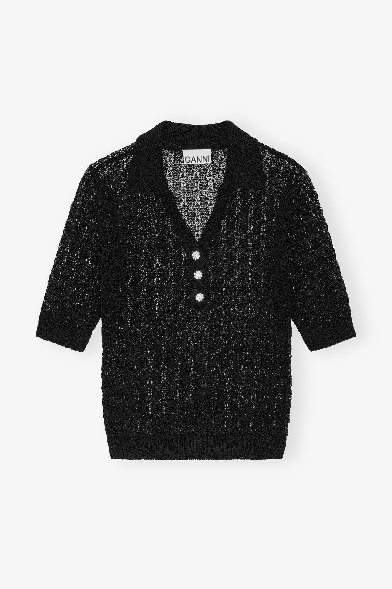 Shiny Knit  Polo