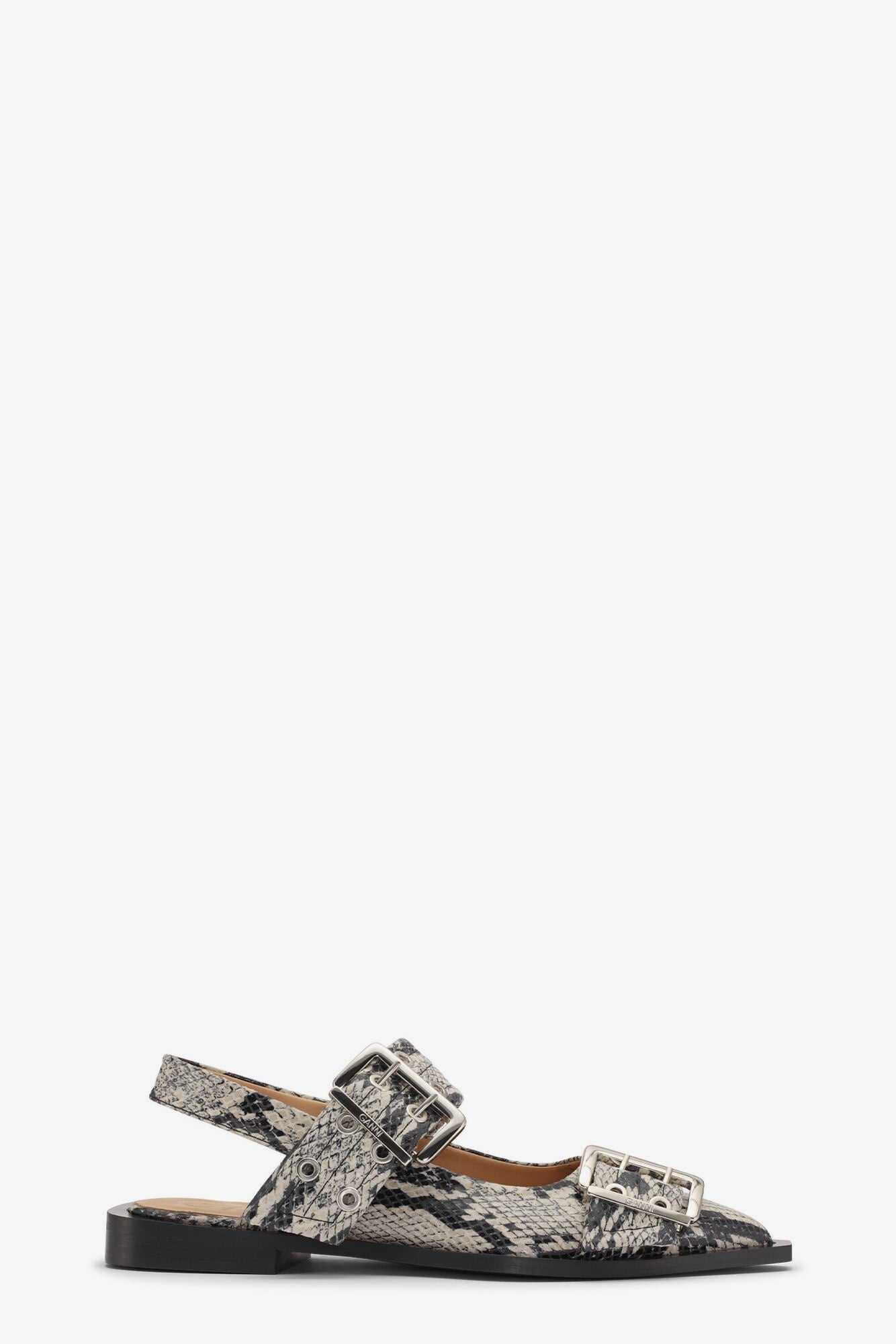 Chunky Buckle Ballerina Snake
