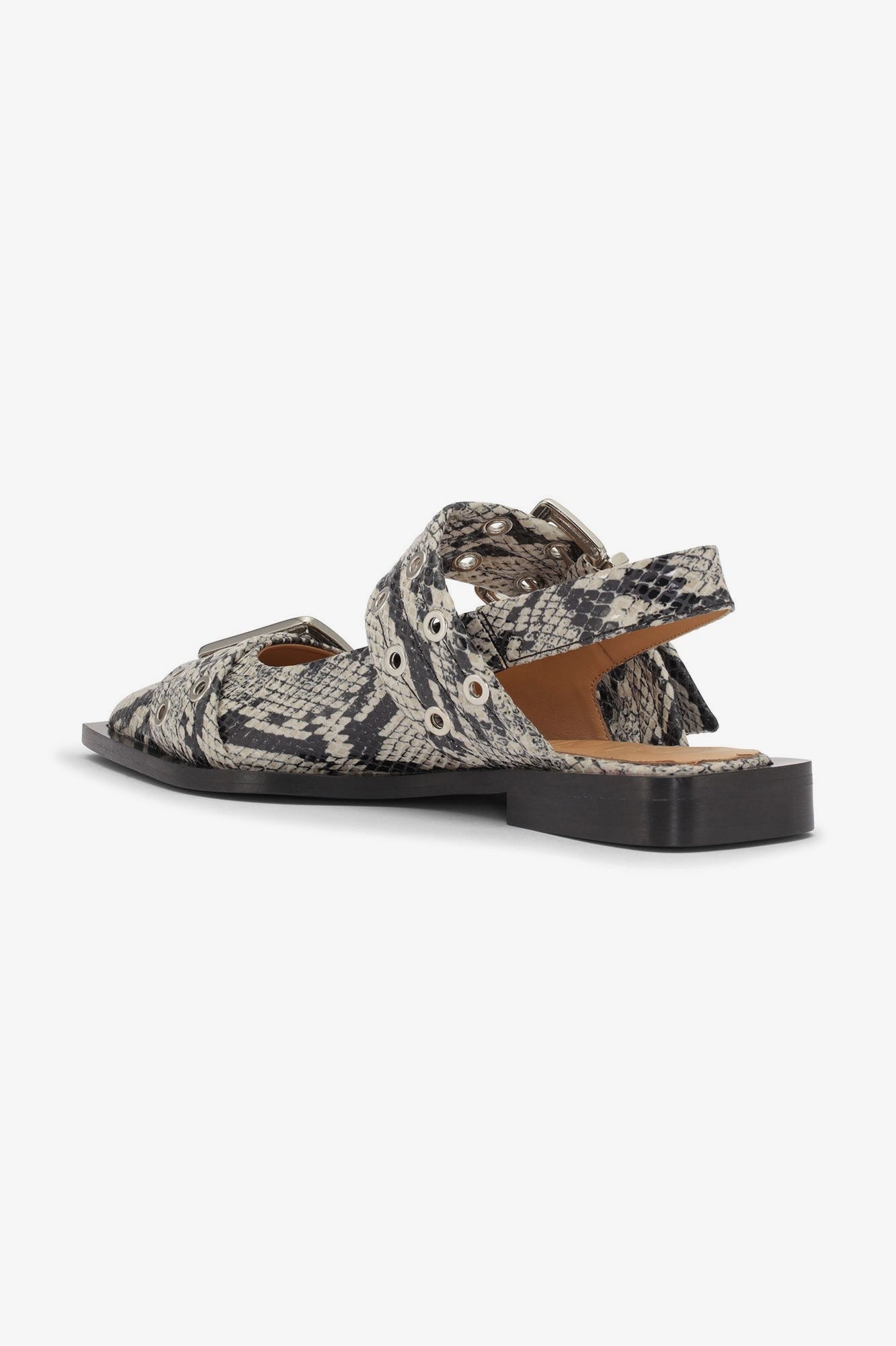 Chunky Buckle Ballerina Snake
